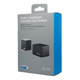 Carregador Duplo Gopro 2 Baterias Enduro Hero 12 11 10 9