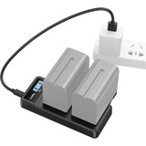 Carregador Duplo P Bateria Np f970 Smallrig P Câmeras Sony