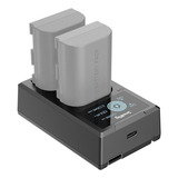 Carregador Duplo Smallrig Bateria Canon Lp e6 R5 R6 5d 6d 7d