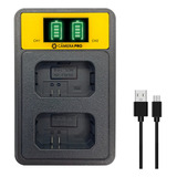 Carregador Duplo Usb C Lcd Bateria Np fw50 Sony A6500 A7sii