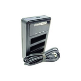 Carregador Duplo Usb Para Bateria Ahdbt 401 Gopro Hero 4
