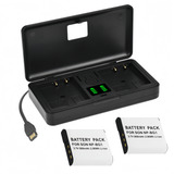 Carregador E Baterias Np bg1 Para Sony Dsc W55 W130 W120 T20
