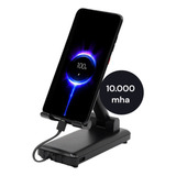 Carregador E Suporte Para Celular Portátil Dobrável Conexão Para Tipo C V Usb C E Lightining Kapbom Ka 978 Usb Preto