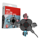 Carregador Led Para Nintendo Switch Joy con 4 Controles Base