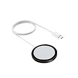 Carregador Magnético Por Indução De Smartphone Celular Compatível Com IPhone 11 12 13 Pro 11 12 13 Pro Max 7 8 X XR XS SE E Fone De Ouvido Sem Fio 15W Wireless QI Carregamento Rápido Cabo USB C PREMIUM DUPIN PRETO 