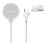 Carregador Mfi P Apple Watch Sem Fio Ugreen Usb Usb c 1m Cor Branco