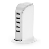 Carregador Múltiplo De Mesa Universal 5 Portas Usb Pratico