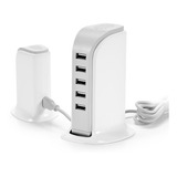 Carregador Múltiplo De Mesa Universal 5 Portas Usb
