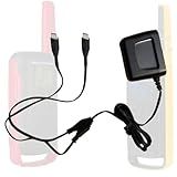 Carregador Original Motorola Para Rádio Comunicador Duplo USB 5V 500mA Preto Compatível Com Rádios Talkabout Motorola E Celulares Android