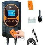 Carregador Para Carro Elétrico Portátil 7 6KW 8 10 13 16 25 32A 85 264V Type 2 Cabo De 5M Carregador EV Tipo 2 Para Carros Elétricos E Híbridos Uso Interno Externo Conexão De Celular Wi Fi App