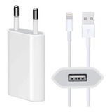 Carregador Para iPhone 7 8 E 6 5w Cabo Lightning Usb 1m