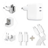 Carregador Para iPhone E Macbook E iPad 50w Turbo 2 Cabos