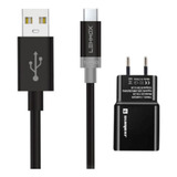Carregador Para Motorola Moto E6 Play Cabo V8 Fonte
