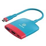 Carregador Para Nintendo Switch OLED Estação De Carregamento Portátil Com Porta HDMI E USB 3 0 Base De Substituição Para Adaptador Tipo C Para HDMI Para MacBook
