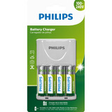 Carregador Philips 4 Pilha Recarregável Aa