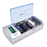 Carregador Pilhas Digital Universal Aa aaa c sc d 9v Bivolt