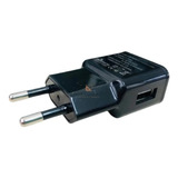 Carregador Plug Usb Tomada 2 1a Fonte Carga Rápida Celular Cor Preto