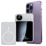 Carregador Portátil 10 000mah Powerbank Induçao Com Cabo 3 0