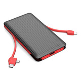 Carregador Portátil Power Bank 10 000mah Universal Usb Typec