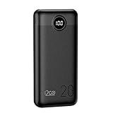 Carregador Portátil Power Bank Ultra Rápido 20000mAh Power Delivery 20W 2 Saídas USB 1 Saída Entrada USB C Preto I2GO I2GO PRO