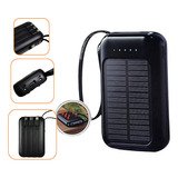 Carregador Power Bank Energia Solar Portátil Rápido 10000mah