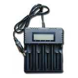 Carregador Quadruplo Lcd Bateria 18650 16340
