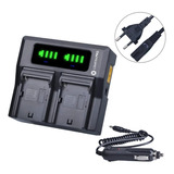 Carregador Rapido Duplo P Sony Np F550 F750 F970