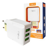Carregador Rápido Fonte 3 Usb Inova 5 1a Universal