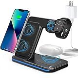 Carregador Sem Fio 3 Em 1 Estação De Carregamento Sem Fio Suporte De Carregamento 18W Dobrável Compatível Com IPhone 13 12 11 Pro Pro Max XS XR XS X SE 8 Plus IWatch 7 6 SE 5 4 3 2 AirPods 3 2 Pro