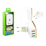 Carregador Smartfone Turbo 5 1a Usb 3 Saidas Com Selo Anatel