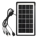 Carregador Solar Placa Com Saída Usb Celular sem O Cabo 
