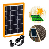 Carregador Solar Portátil 5em1 Painel 6w