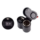 Carregador Tomada Pra Moto Barco Gps Cel 12v Usb 5v Gps
