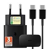 Carregador Turbo Compativel C-Samsung Galaxy- Motorola- Novo Iphone 15-16 - Fonte 25W Ultra-Carregamento Rápido- Tipo C - USB- Acompanha Cabo Tipo C- Para Android-IOS - Certificado Premium Black