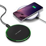 Carregador Turbo De Indução Para iPhone 11 12 13 14 Samsung Motorola Cor Base
