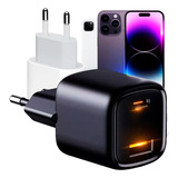 Carregador Turbo Para Celular Tablet Fone Power Bank Usb c