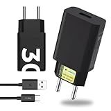 Carregador Turbo Rápido 30W Compatível Com Samsung Galaxy S20 S21 S22 S23 S24 S7 A10 A70 A71 A50 A51 A10 A01 A02 A03 J7 J8 Ultra Tab Tablet Preto Premium 