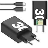Carregador Turbo Rápido 30W Compatível Para Samsung Galaxy S20 S21 S22 S23 S24 S7 A10 A70 A71 A50 A51 A10 A01 A02 A03 J7 J8 Ultra Tab Tablet Preto 