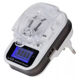 Carregador Universal De Bateria C Lcd Celular Câmera
