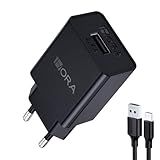 Carregador Usb 1Hora Porta Usb A 2 4A Preto Com Cabo Usb A Micro Usb Carregador Portátil Design Moderno Ideal Para Uso Diário
