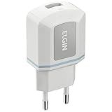 Carregador USB Tomada Elgin Com 1 Saída 5W Branco