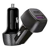 Carregador Veicular Universal 38W- 2 Portas -Usb - Usb Tipo-- Carregamento Rápido- Entrada 12v 24V- Fonte Tomada Veicular Automotiva- Carro- Ônibus- Caminhões- Van- Para Celular- Fone- Power Bank-