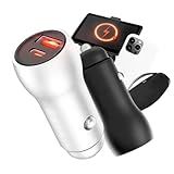 Carregador Veicular Universal Fonte Tomada Automotiva Carro Ônibus Caminhões Turbo Rápida 20W 12v 2 Saídas 1 Usb 3 0 1 Usb C PD Para Celular Power Bank Fone Smartwatch RV Globi 