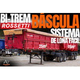Carreta Bi Caçamba Rossetti 25m3 25m3 C Pneus E Lona Fácil