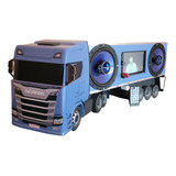 Carreta Caixa De Som Dvd Scânia R450 Bluetooth Usb Miniatura