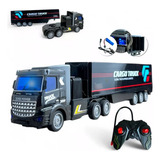 Carreta Caminhão Controle Remoto Recarregável Scania Guedes