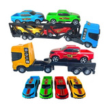 Carreta Cegonheira Caminhão Reboque C 9 Carrinhos Bs Toys