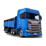 Carreta Scânia R540 Báscula Gigante Em Madeira Mdf Miniatura