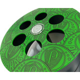 Carretilha 21 Cm Para Pipa Customizada Verde Verdão Top Leve