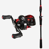 Carretilha Anti Cabeleira 19 Rolamentos E Vara Carbono 1 80m